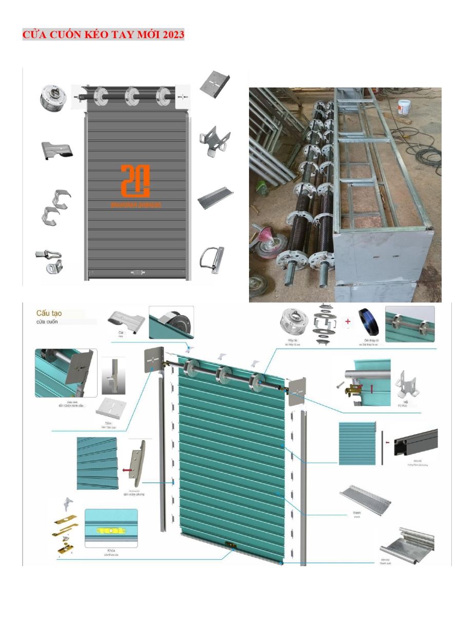 Catalogue Fucodoor 2023, chuyên cửa cuốn, cửa xếp, kèo thép siêu nhẹ