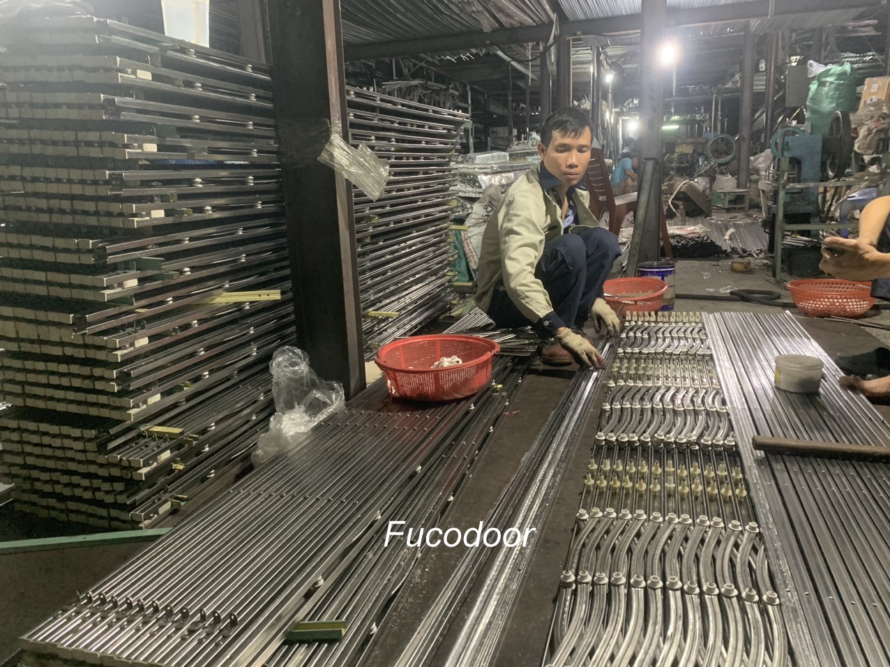Cửa xếp INOX Đài Loan không lá