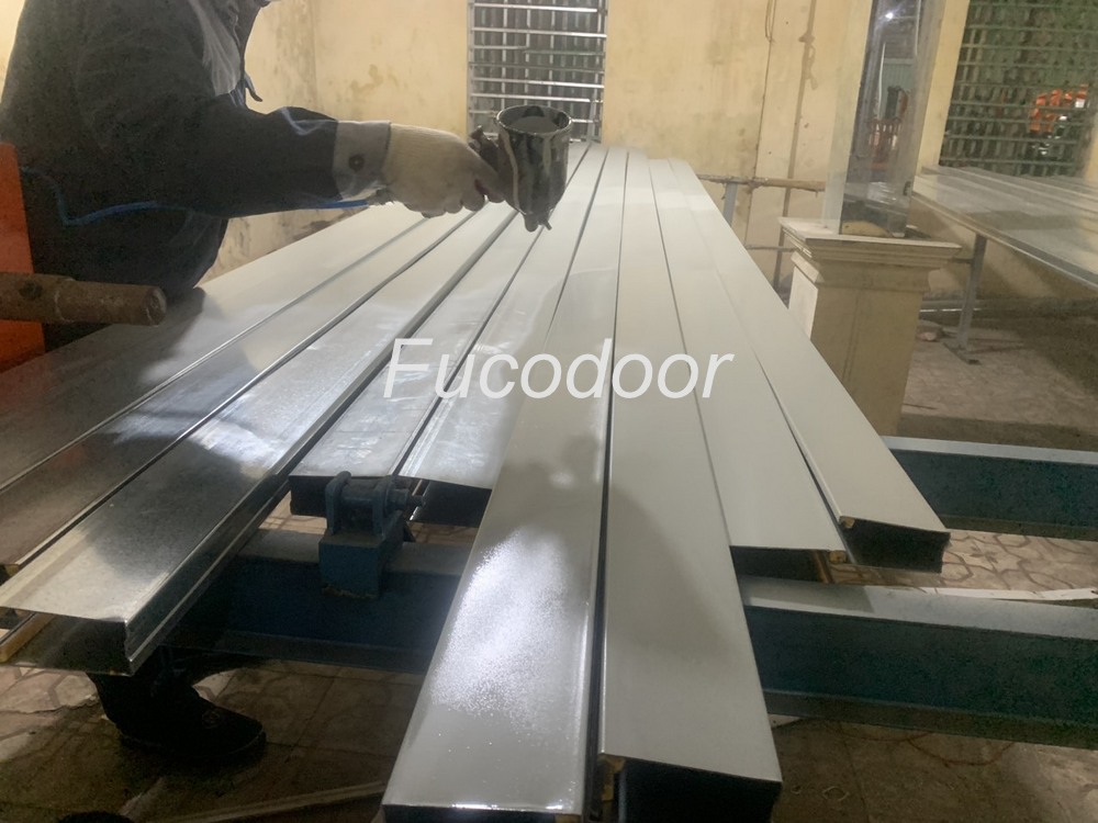 Cửa cuốn thép, Cửa cuốn siêu trường rộng 12 m, Cửa cuốn siêu trường Hưng Yên