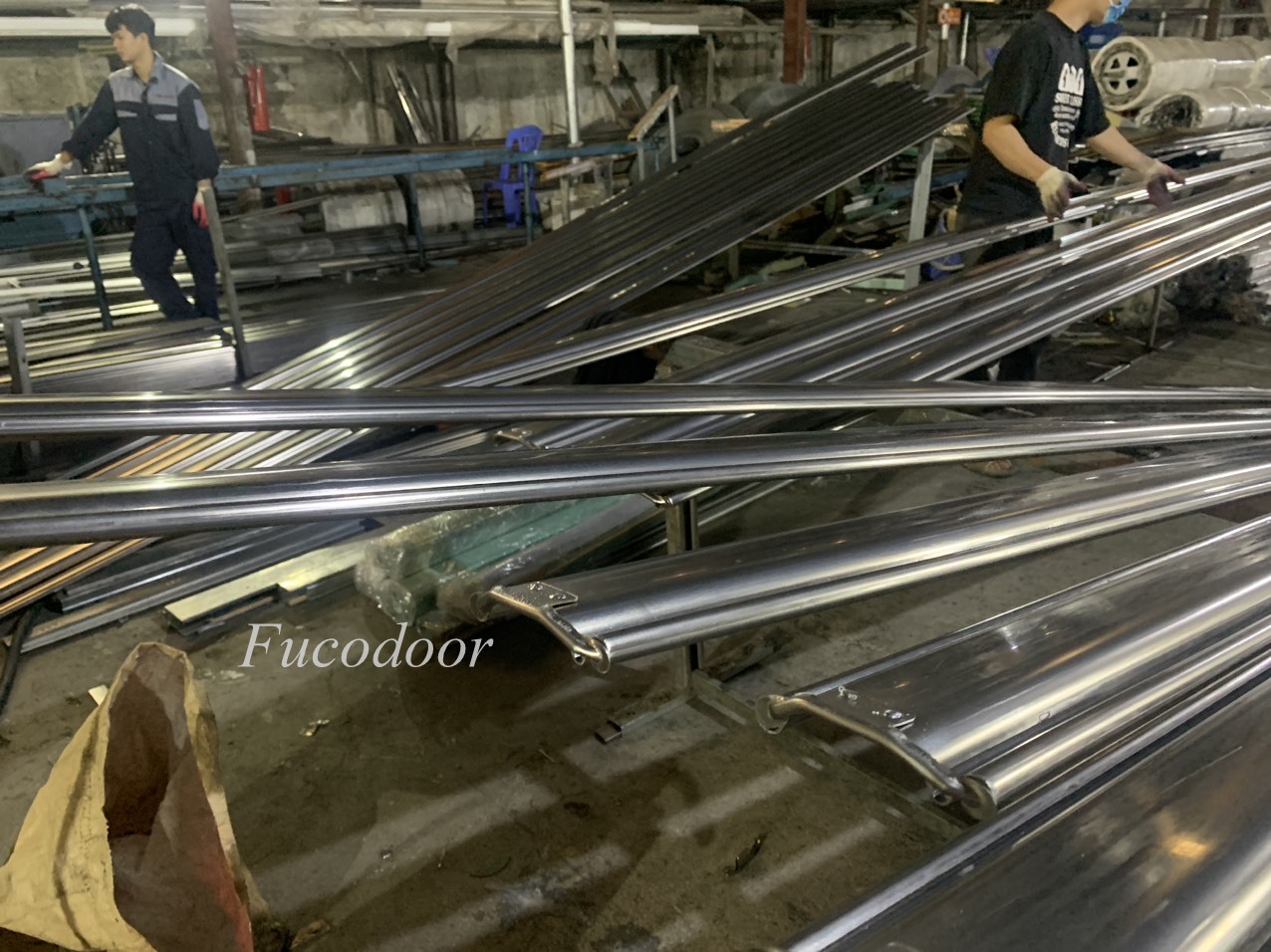 Cửa cuốn siêu trường, cửa cuốn nhà xưởng INOX tại Hải Dương