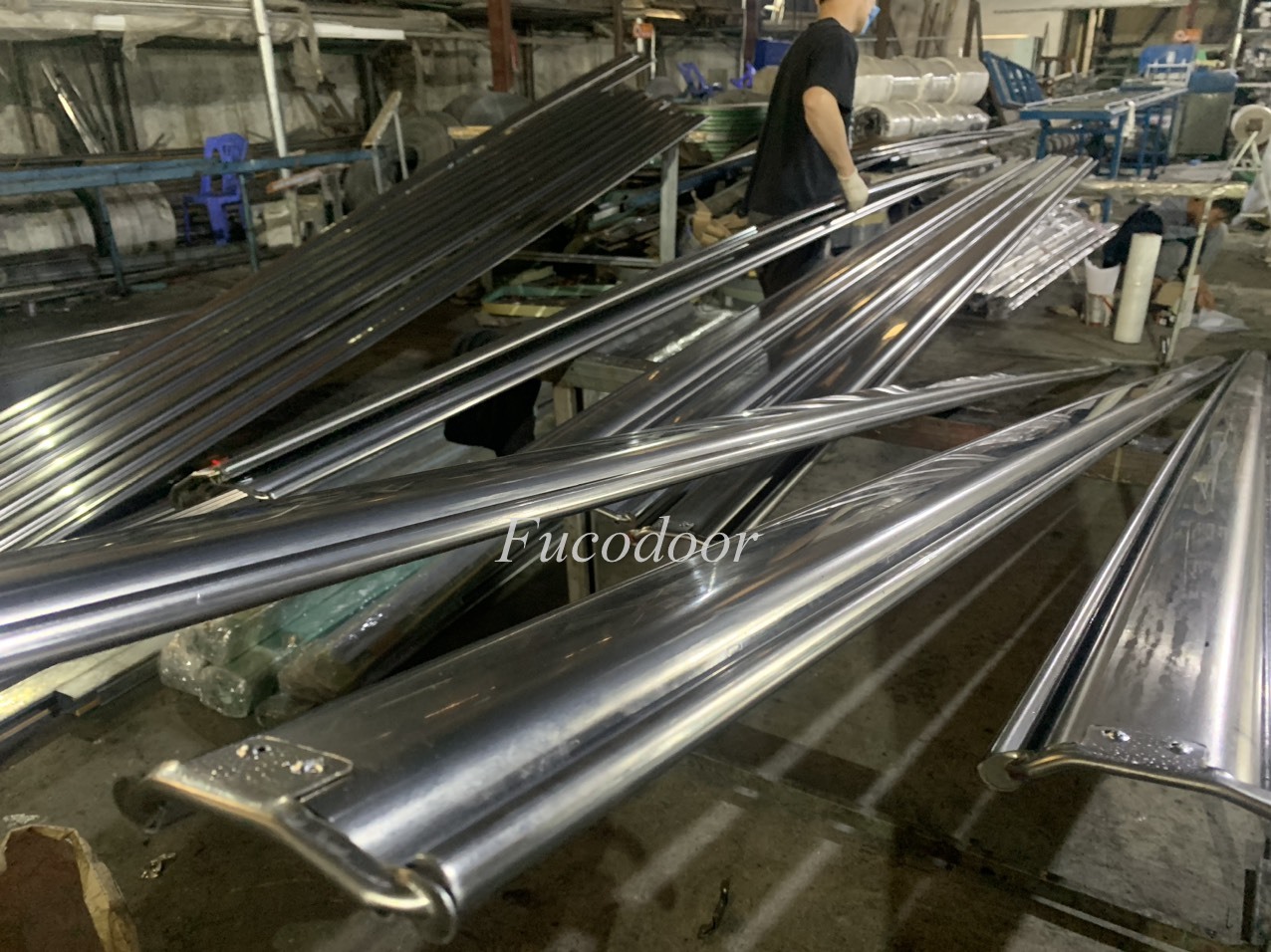 Cửa cuốn siêu trường sơn tĩnh điện, Cửa cuốn siêu trường inox, cửa cuốn siêu trường