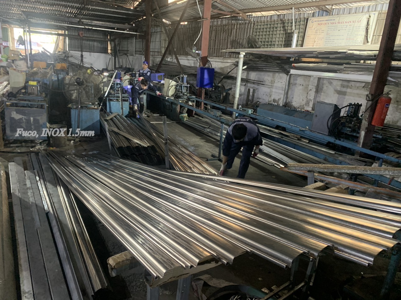 Báo giá cửa cuốn nhà xưởng, Cửa cuốn siêu trường  tại Hà Tĩnh, Cửa cuốn Siêu Trường INOX dầy 1.2ly