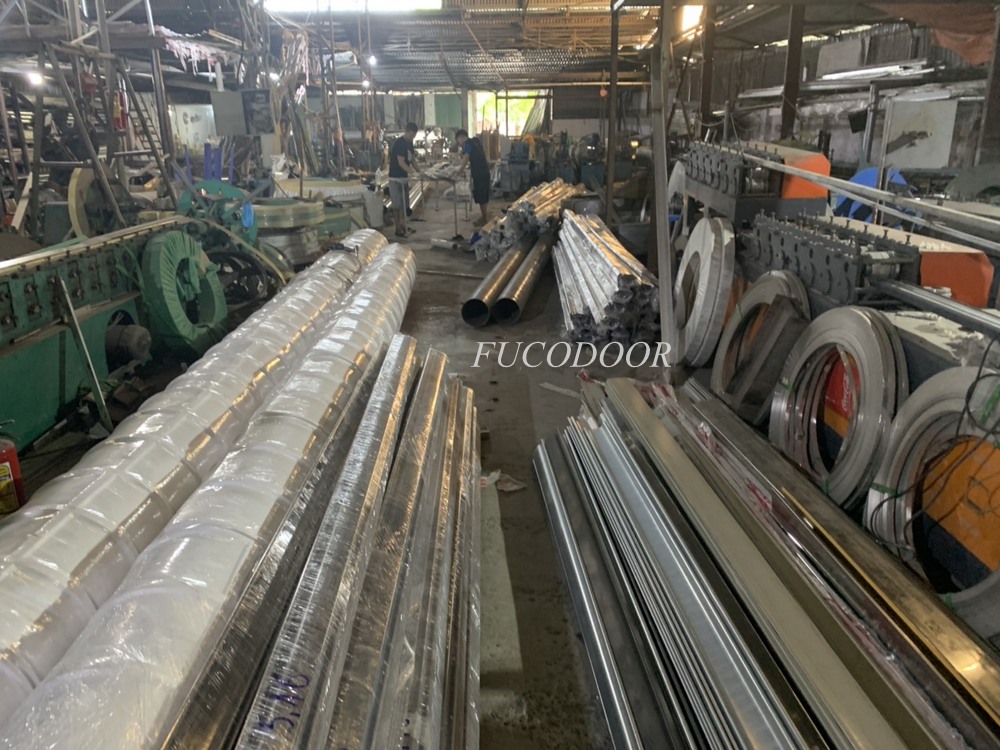 Báo giá cửa cuốn nhà xưởng, Cửa cuốn siêu trường  tại Hà Tĩnh, Cửa cuốn Siêu Trường INOX dầy 1.2ly