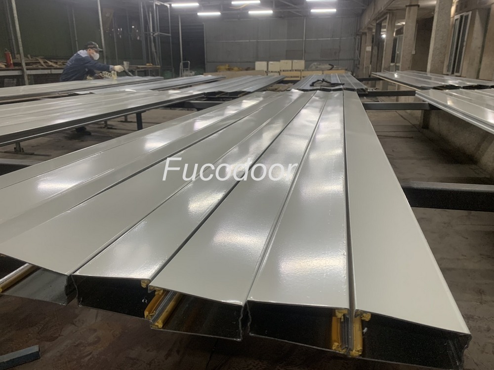Cửa cuốn siêu trường sơn tĩnh điện, Cửa cuốn siêu trường inox, cửa cuốn siêu trường