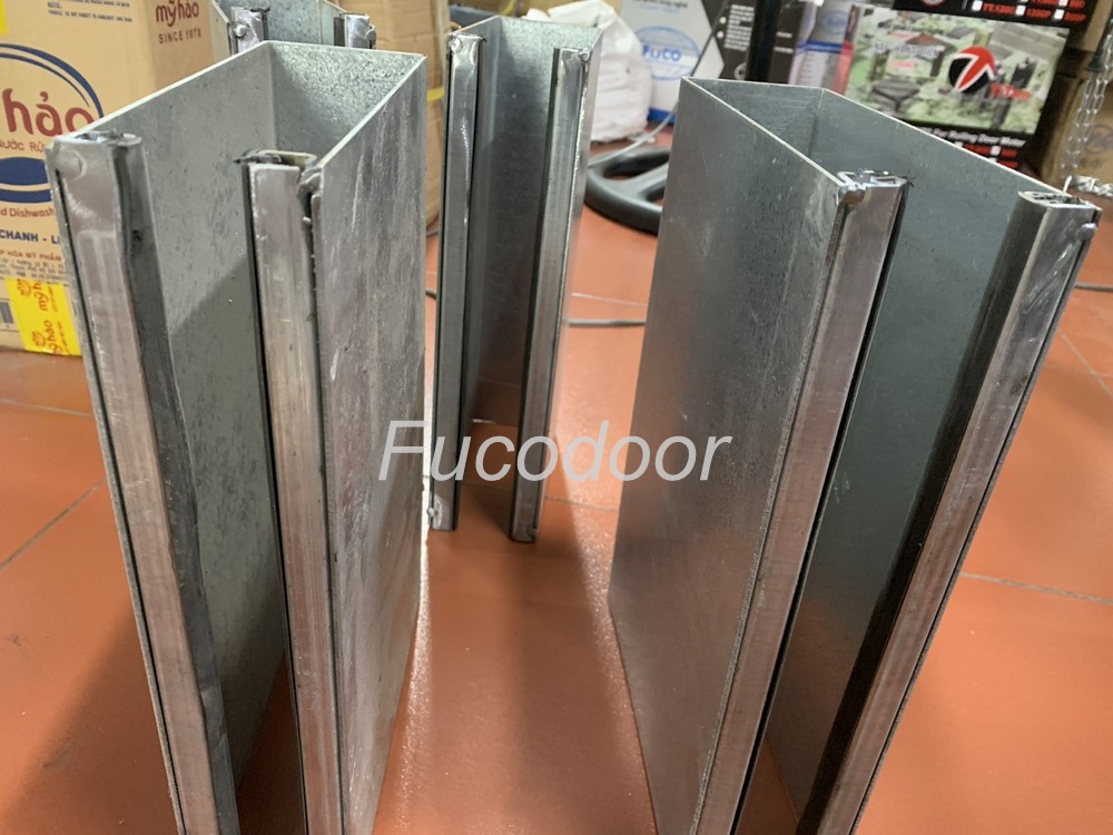 Cửa cuốn siêu trường sơn tĩnh điện dầy 1.8ly, ray có zoong 200mm, fuco