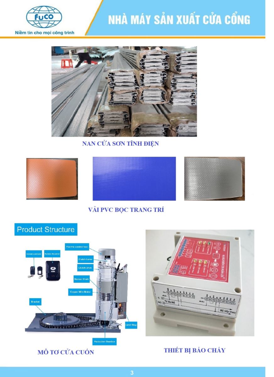 Cửa cuốn chống cháy thép FC90, dùng cho loại cửa cuốn EI