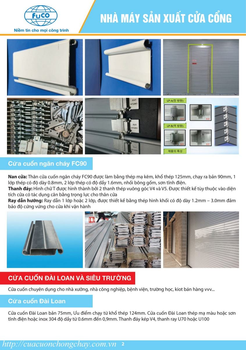 cửa cuốn chống cháy