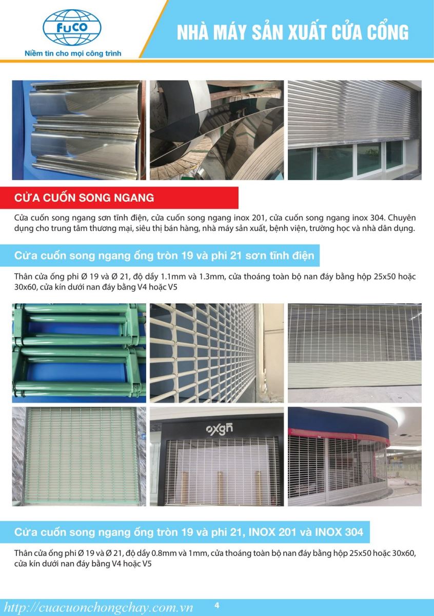 catalogue cửa cuốn