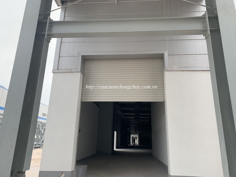 Fire shutter door korea , cửa cuốn ngắn cháy khẩn cấp. Cửa cuốn chống cháy 1 lớp Thép: Độ dầy 1.6ly± 8%