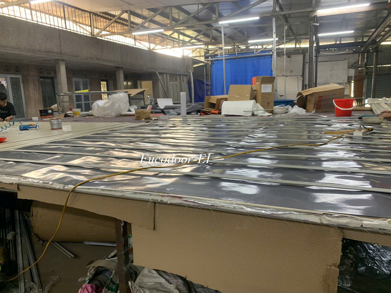 cửa cuốn ngăn cháy chống cháy cách nhiệt EI tại Hưng Yên. cửa cuốn ngăn cháy EI