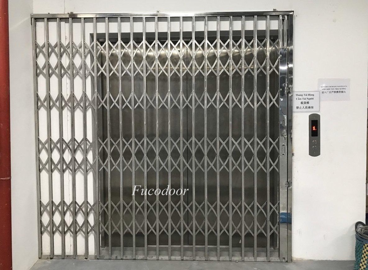 Cửa xếp INOX Đài Loan không lá