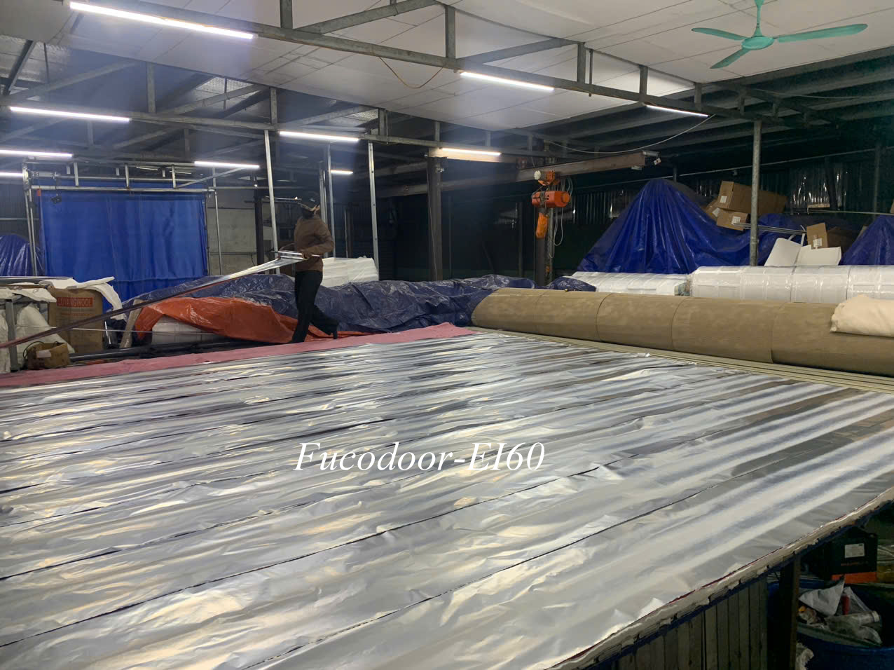 cửa cuốn ngăn cháy cách nhiệt EI70, cửa cuốn cách nhiệt EI, cửa cuốn EI, cửa cuốn ngăn cháy EI