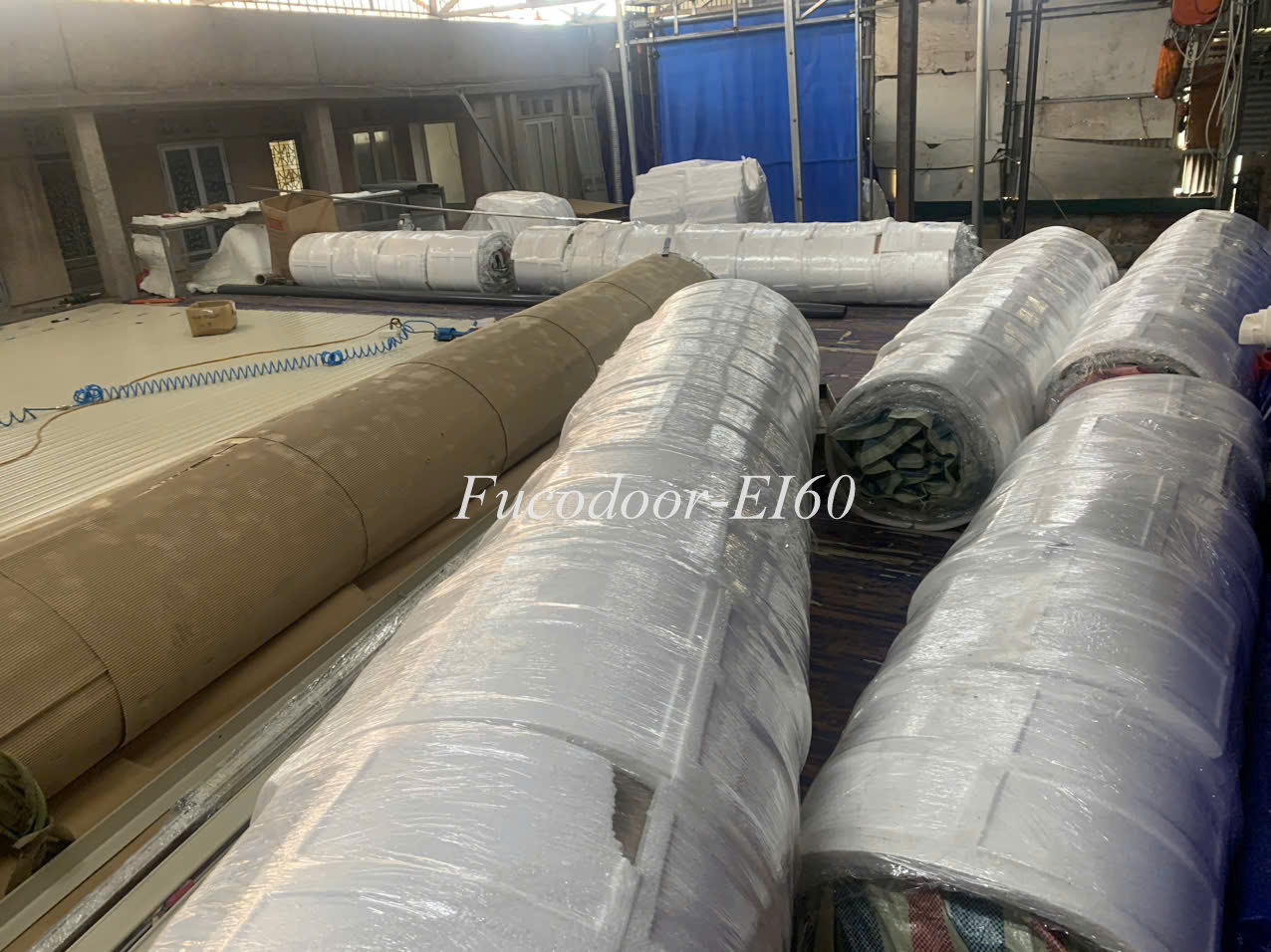 Cửa cuốn ngăn cháy EI, cửa cuốn ngăn cháy cách nhiệt EI60, EI70