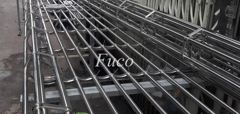 Cửa cuốn song ngang ống tròn 19 và phi 21, INOX 201 và INOX 304