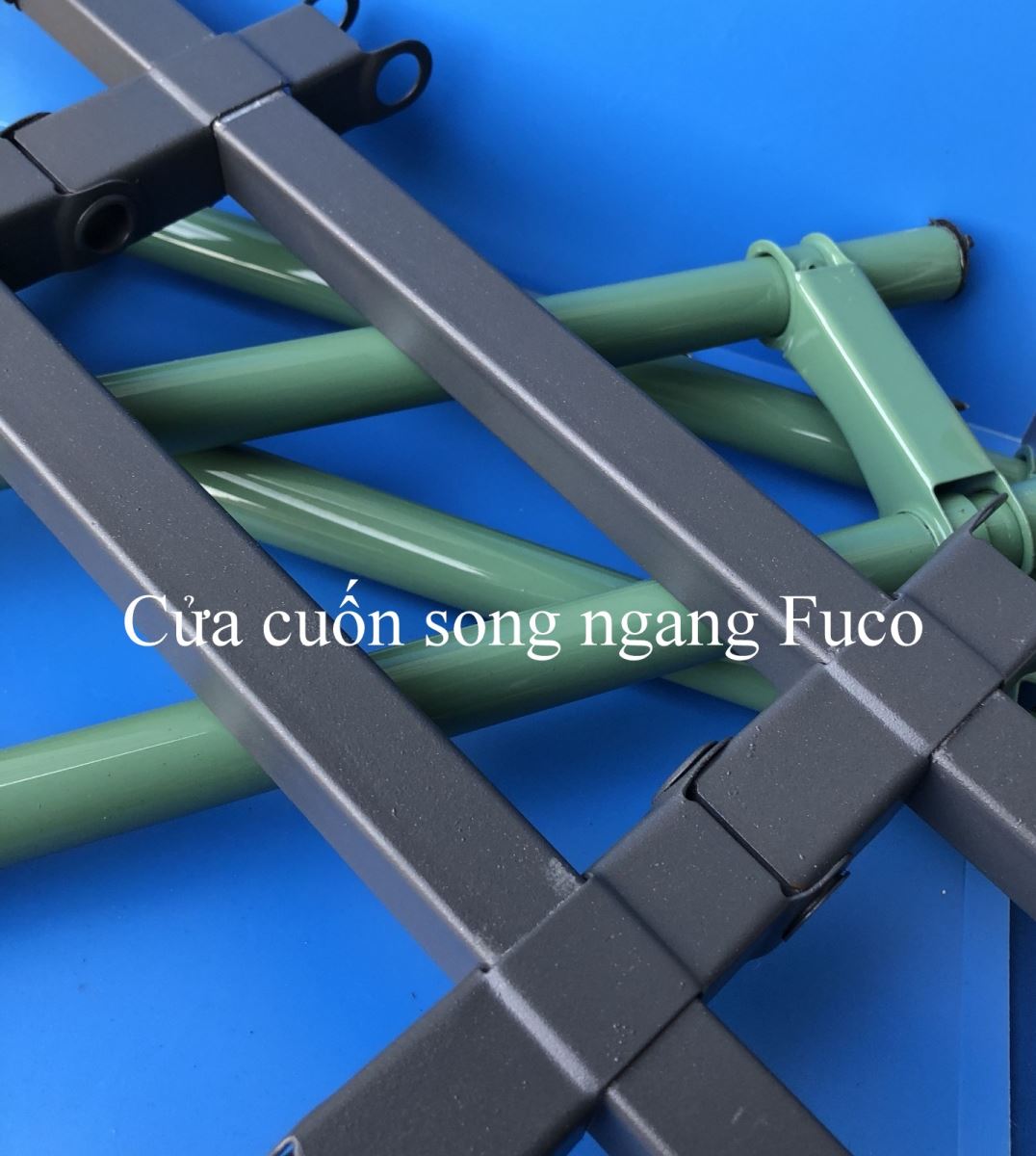 Cửa cuốn song ngang hộp 20x20, sơn tĩnh điện
