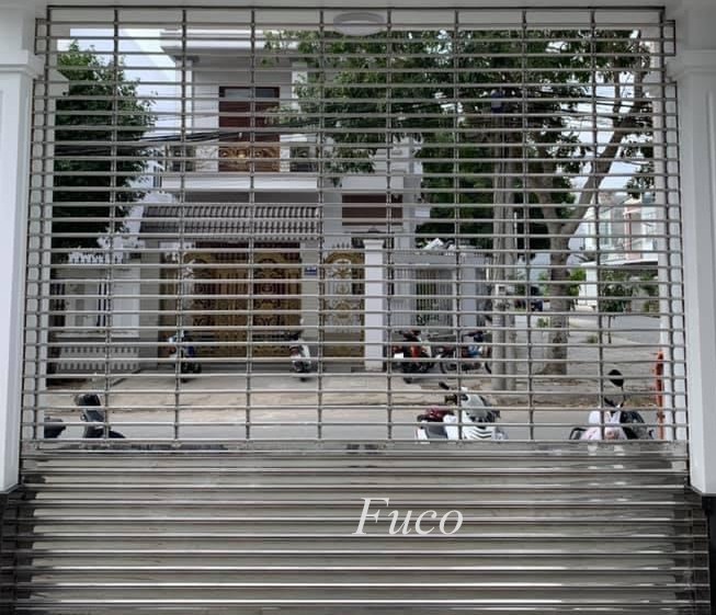 Cửa cuốn song ngang ống tròn 19 và phi 21, INOX 201 và INOX 304