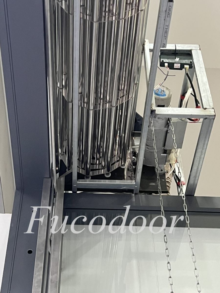 Cửa cuốn song ngang ống lồng INOX 304 Xếp Thẳng