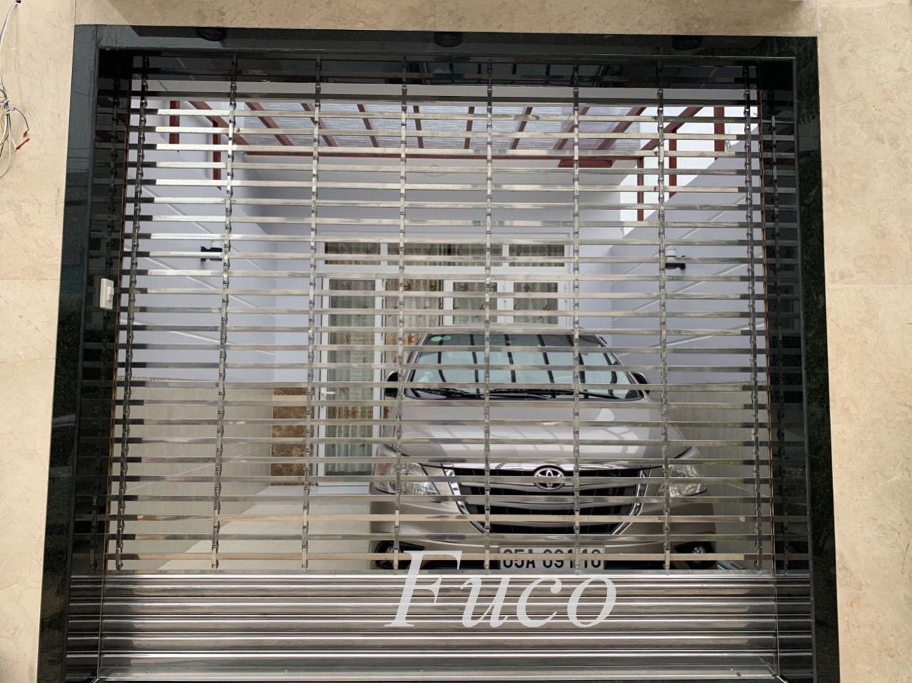 Cửa cuốn song ngang ống tròn 19 và phi 21, INOX 201 và INOX 304