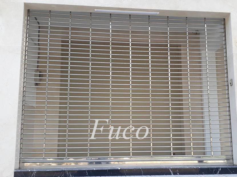 Cửa cuốn song ngang ống tròn 19 và phi 21, INOX 201 và INOX 304
