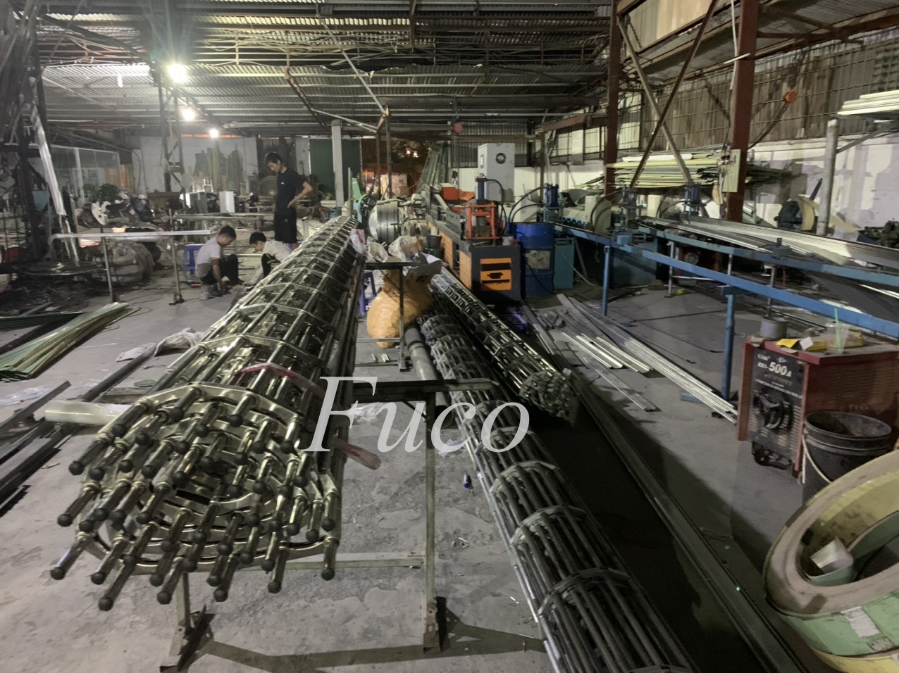 Cửa cuốn song ngang ống tròn 19 và phi 21, INOX 201 và INOX 304