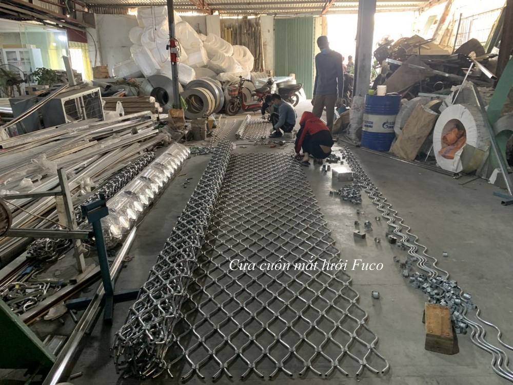 Báo giá cửa cuốn mắc võng inox