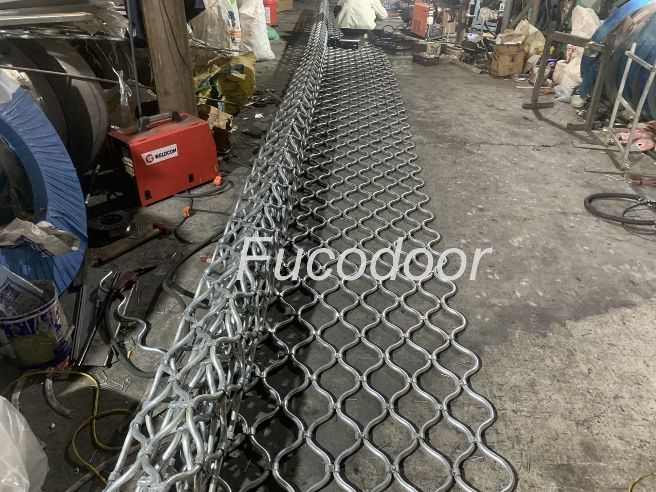 Cửa cuốn Mắt lưới sơn tĩnh điện, Cửa cuốn mắt võng, cửa cuốn mắt lưới, Báo giá cửa cuốn Song Ngang