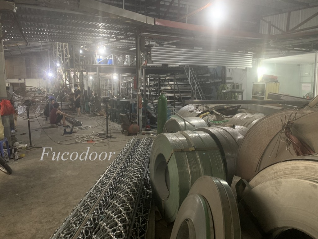 Cửa cuốn Mắt lưới sơn tĩnh điện ống 12.7mm, Cửa cuốn Mắt lưới sơn tĩnh điện ống 13.8mm