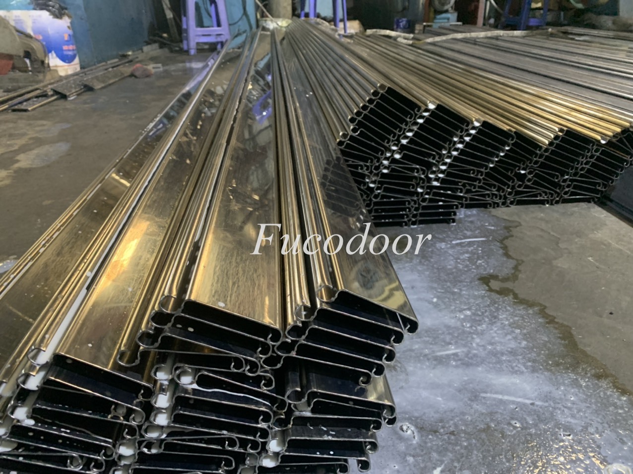 Cửa cuốn Siêu Trường INOX Korea, bản phẳng