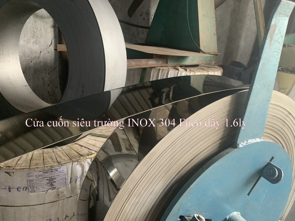 cửa cuốn siêu trường sơn inox