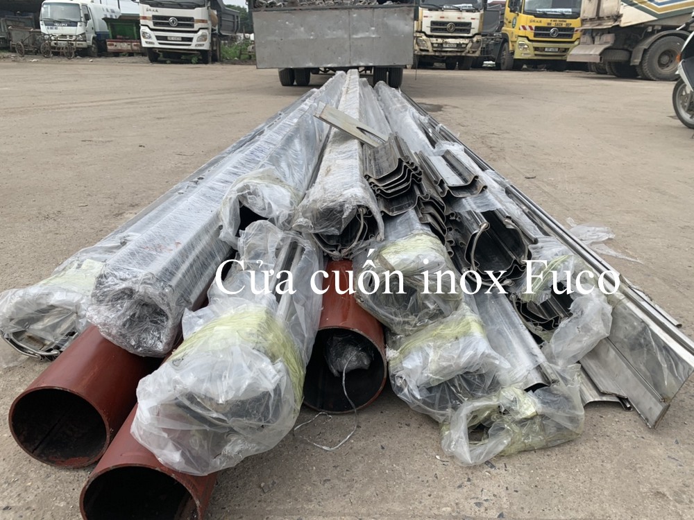 Cty Fuco chuyên sản xuất cửa cuốn siêu trường mạ màu, cửa cuốn thép sơn. Cửa cuốn siêu trường thép và inox Cửa cuốn inox dầy 1.5ly, thép 1.8.