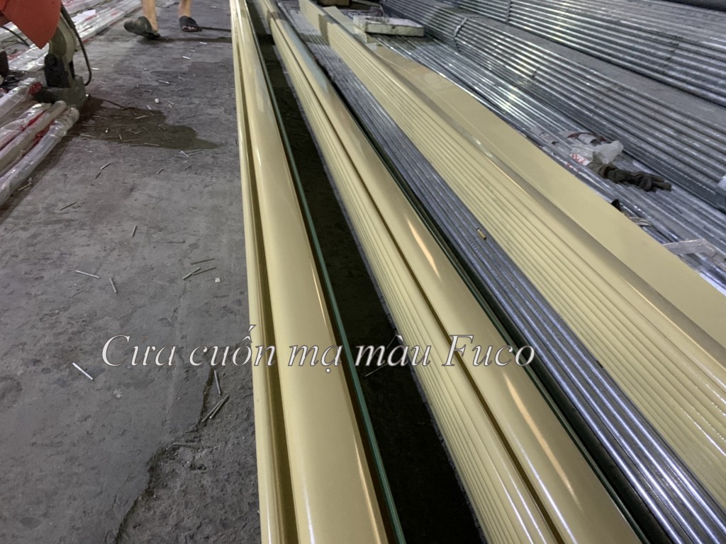 Cửa cuốn siêu trường thép mạ màu, cửa cuốn nhà công nghiệp