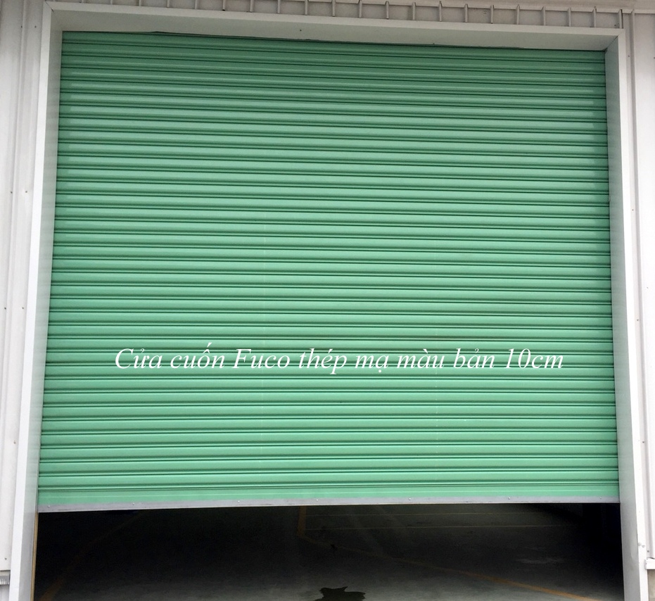 Cửa cuốn siêu trường thép mạ màu dầy 0.9ly