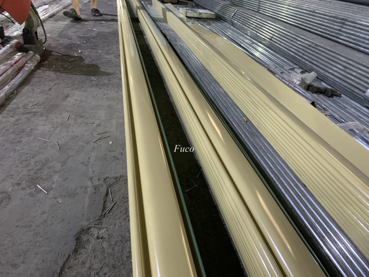 Cửa cuốn siêu trường thép mạ màu dầy 1.2ly