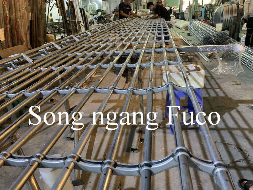 Cửa cuốn song ngang sắt sơn tỉnh điện