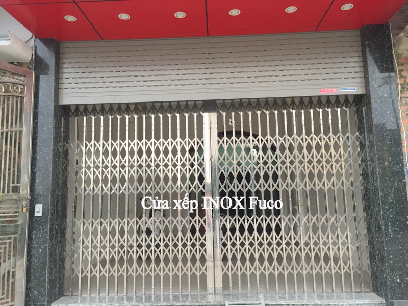 Cửa xếp inox hộp 20x20