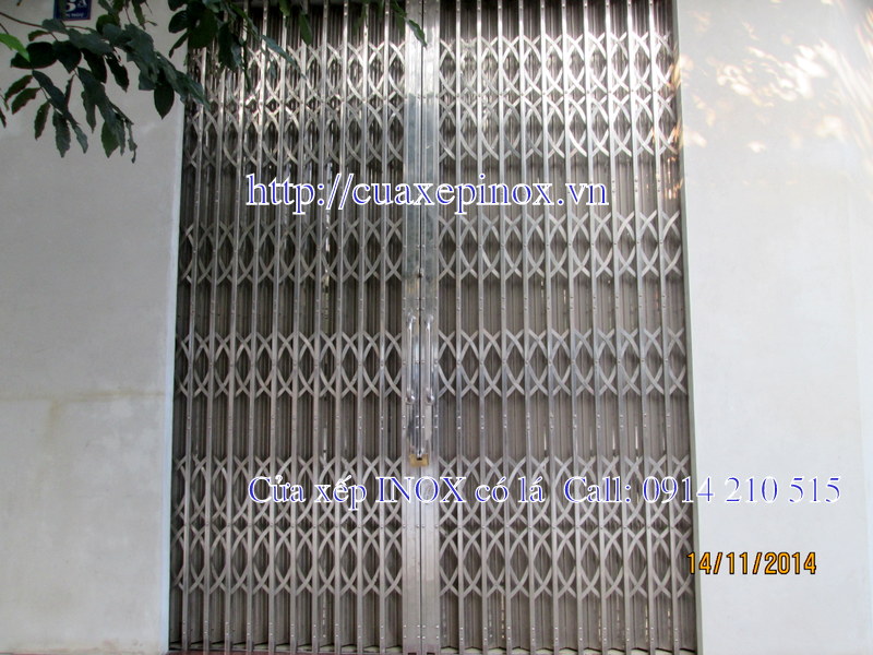 Báo giá cửa xếp inox tại hà nội, Giá cửa INOX