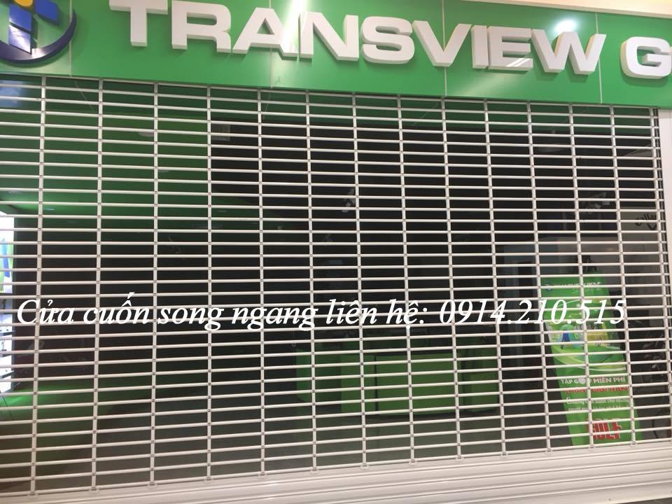 Báo giá cửa cuốn Song Ngang, Giá cửa cuốn Song Ngang, báo giá cửa cuốn song ngang sơn tĩnh điện, giá cửa cuốn song ngang inox và loại song ngang 