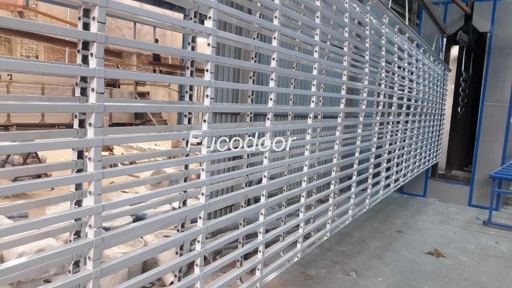 Horizontal parallel rolling door INOX 304, Price for horizontal parallel mesh rolling door, horizontal rolling door