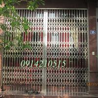 Cửa xếp INOX hộp 20x20 INOX 304 không lá